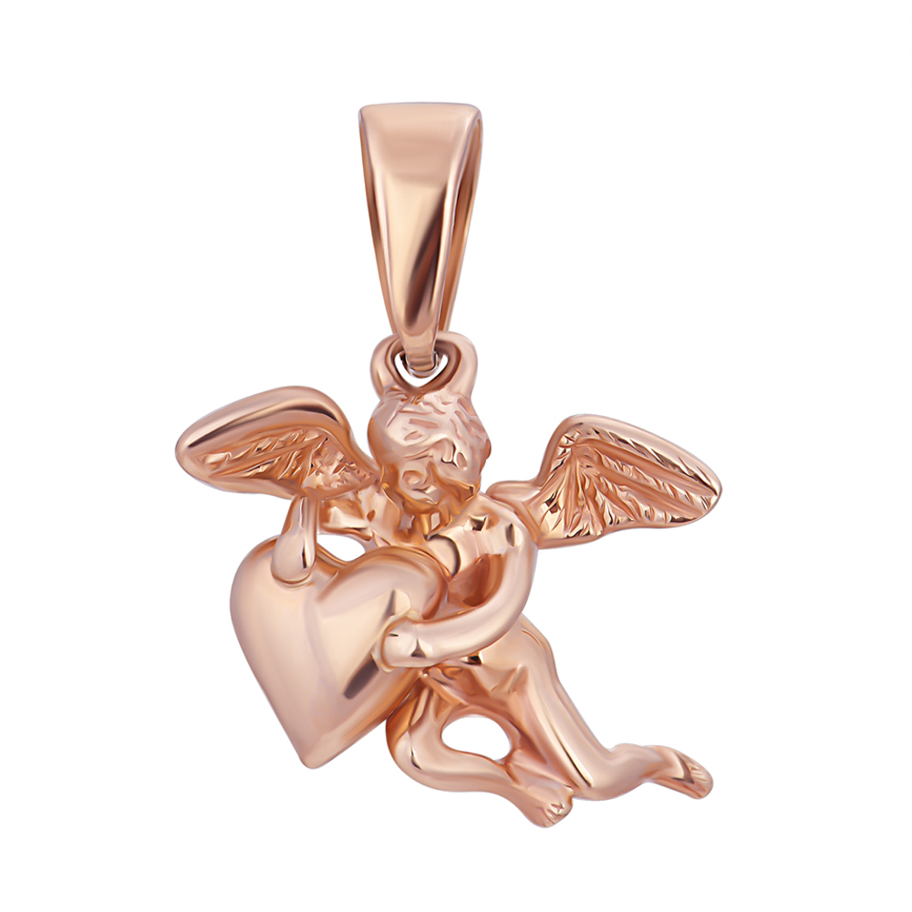 

Золотой кулон с сердечком в красном цвете 000117412