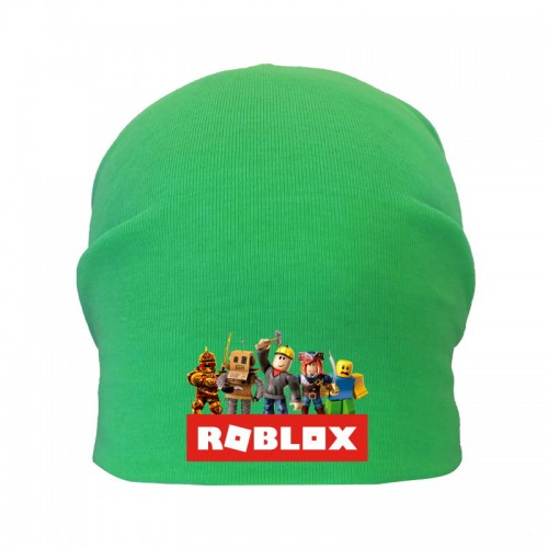 

Шапка детская Роблокс зеленая (Roblox -001) 54-56 см