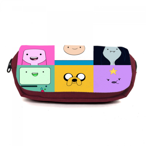 

Школьный пенал Время приключений органайзер универсальный (Adventure time-002-3-red) красный