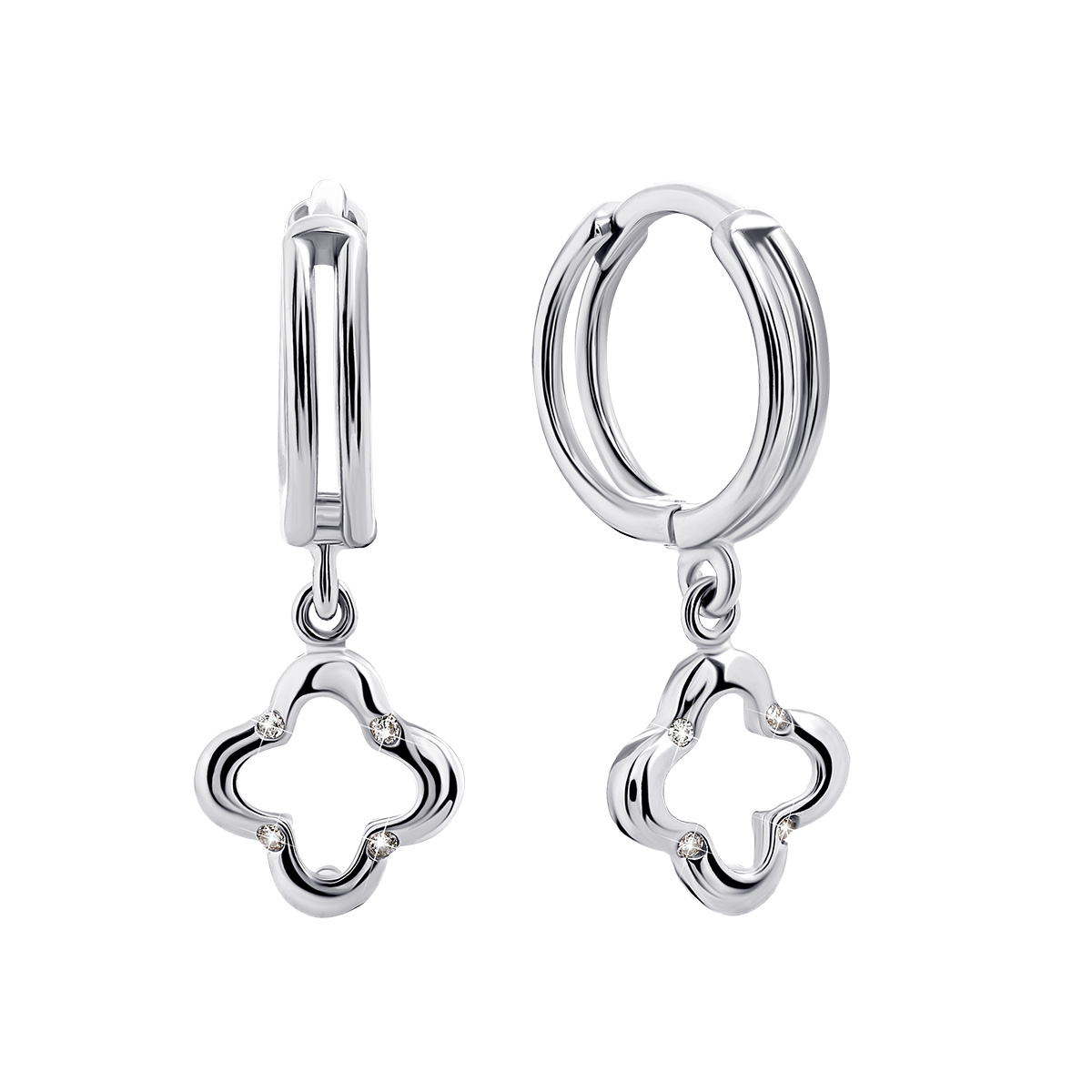

Серебряные серьги-подвески с фианитами 1EA97533