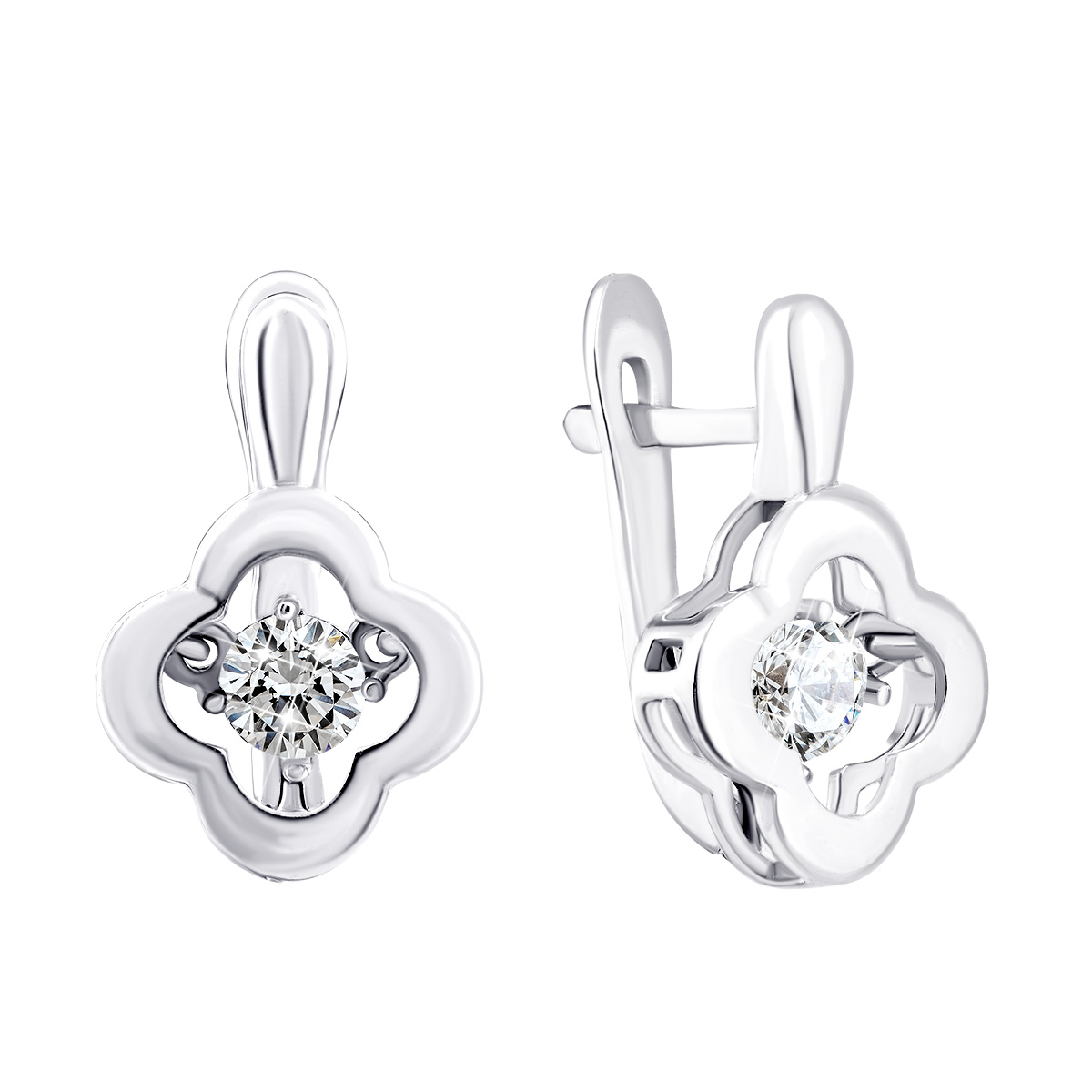 

Серебряные серьги с фианитами 2237/1р-CZ