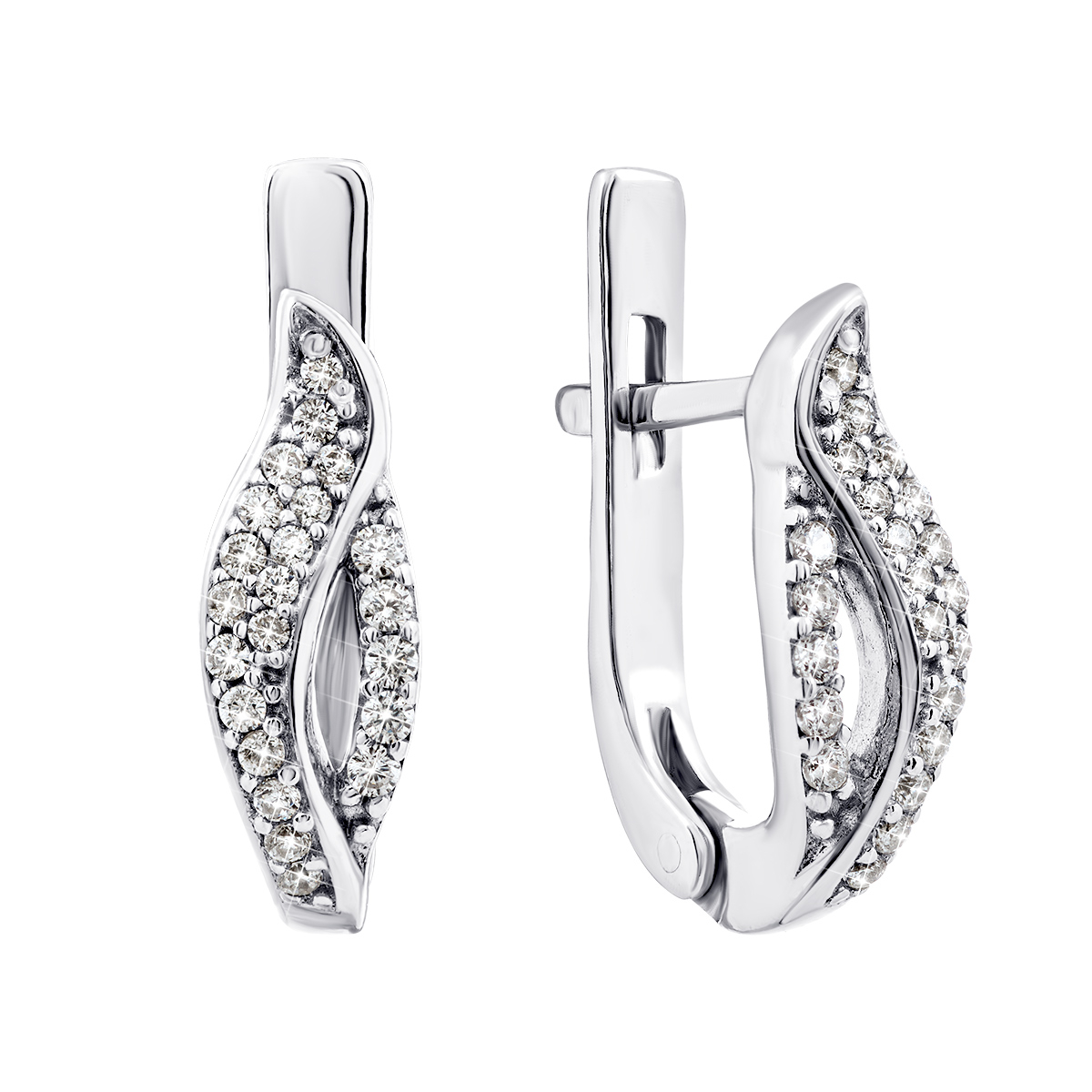 

Серебряные серьги с фианитами 2398/9р-CZ