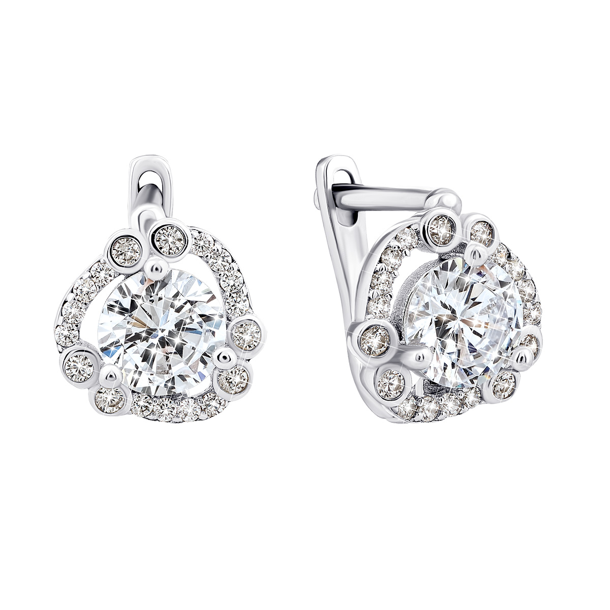

Серебряные серьги с фианитами 1EA79805