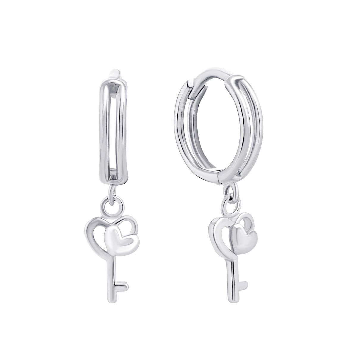 

Серебряные серьги-подвески Ключики 1EA97343