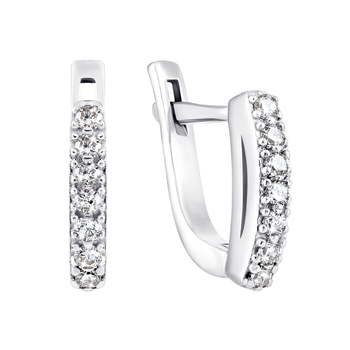 

Серебряные серьги с фианитами 2255/1р-CZ