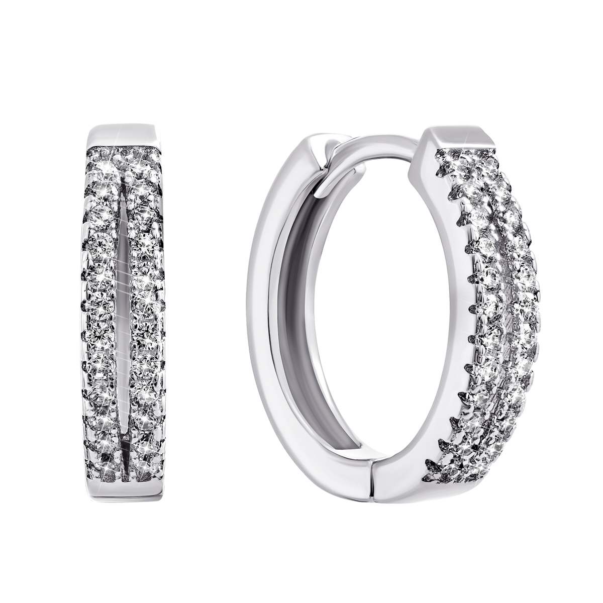 

Серебряные серьги-конго с фианитами 1EA98310
