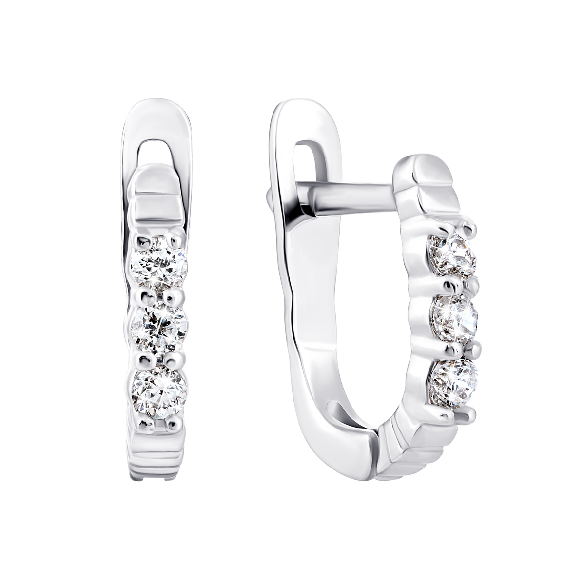 

Серебряные серьги с фианитами 2265/1р-CZ