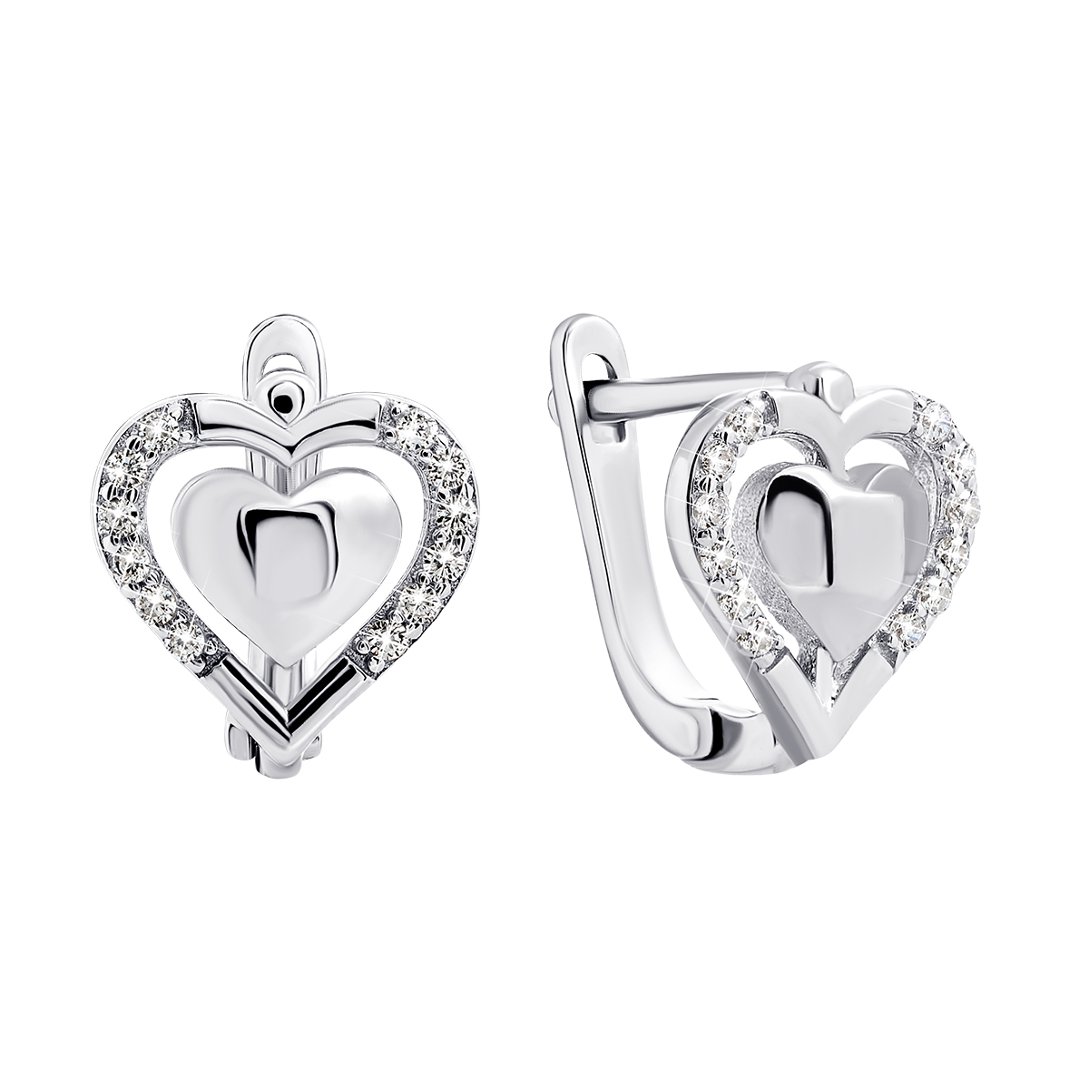 

Серебряные серьги Сердце 1EA93637