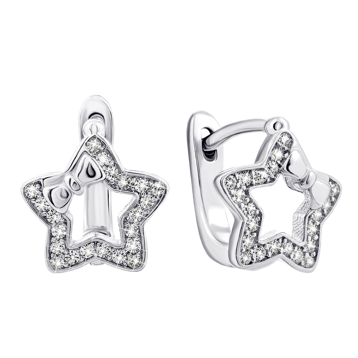 

Серебряные серьги Звездочки с фианитами 1EA92655