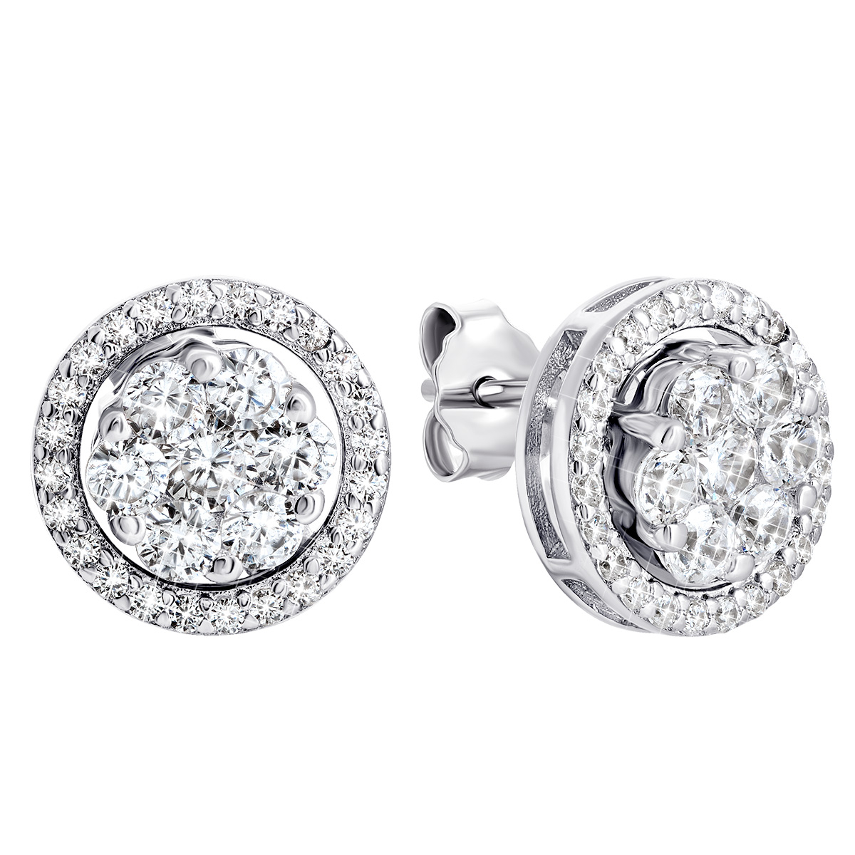 

Серебряные пуссеты с фианитами E00166