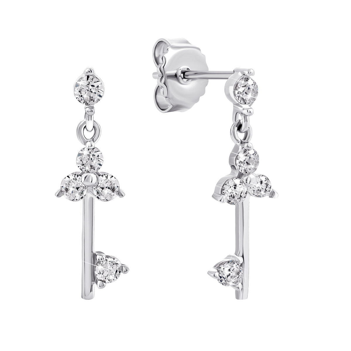 

Серебряные пуссеты с фианитами TE1522
