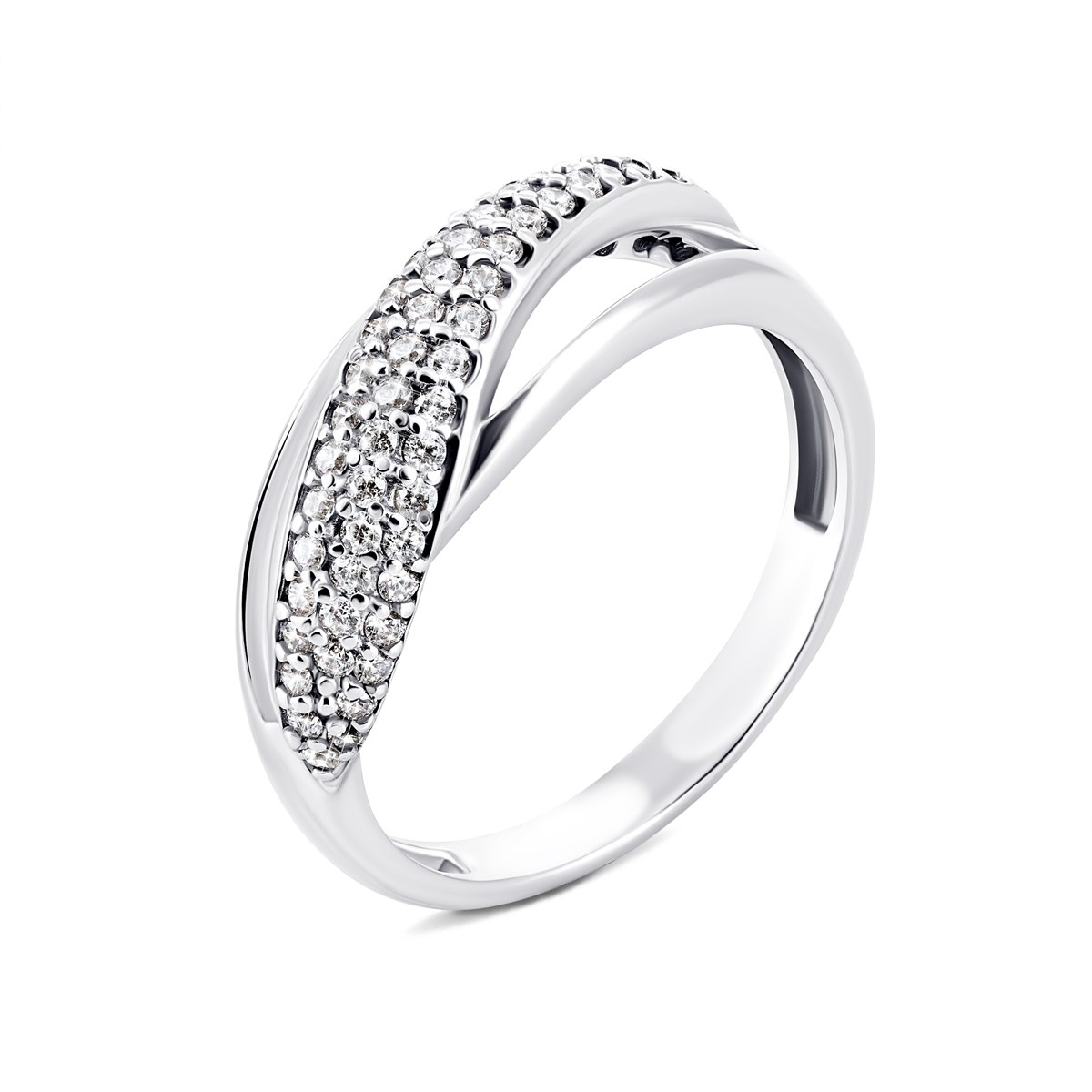 

Серебряное кольцо с фианитами 17 размер 1180/1р-CZ
