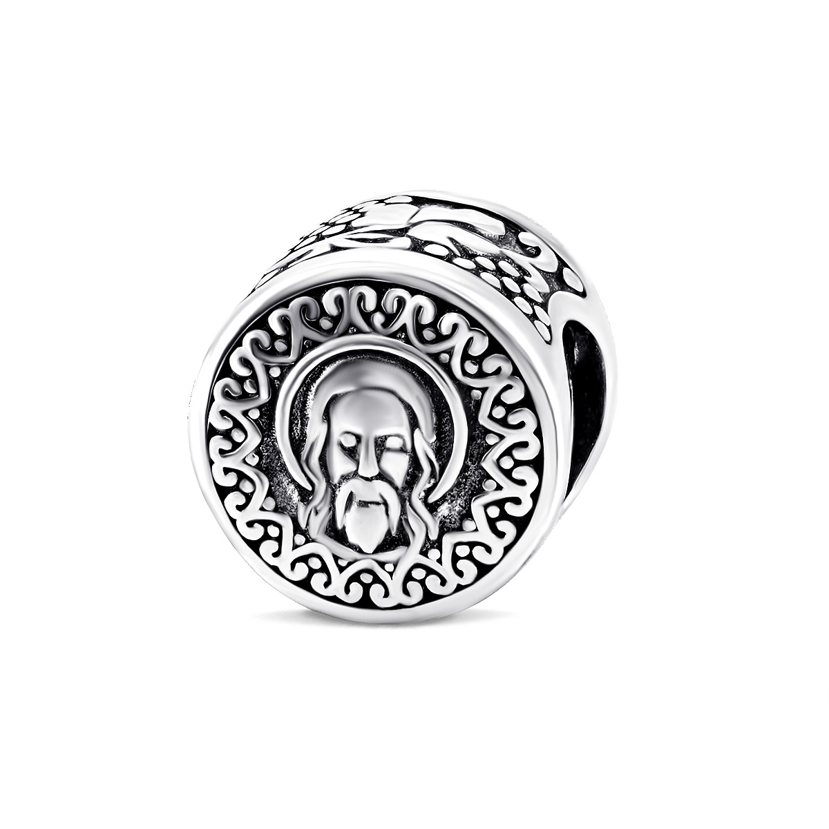 

Серебряная бусина шарм 84699*