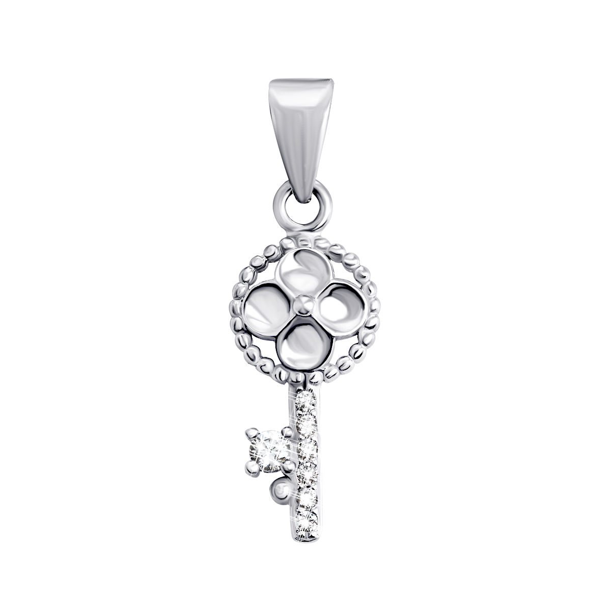 

Серебряная подвеска Ключик с фианитами PE37051