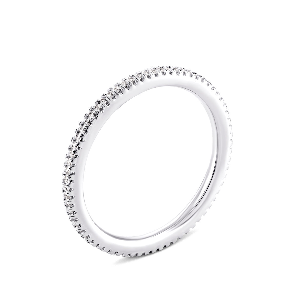

Серебряное кольцо с фианитами 16 размер PRS1484
