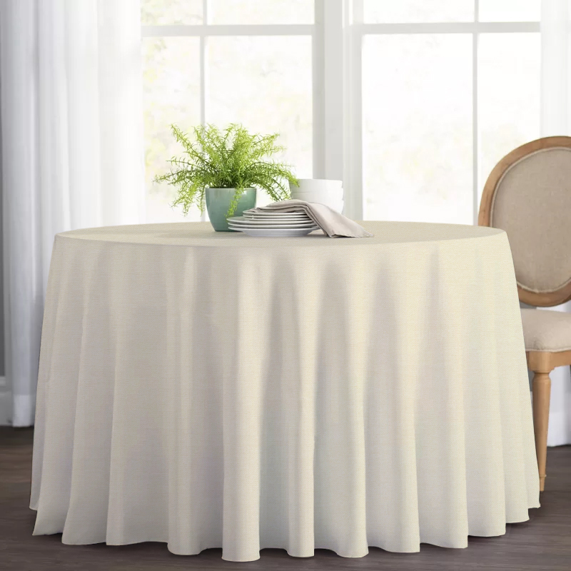 

Круглая cкатерть Time Textile Kanzas Ivory Бежевый TT129348 Ø280