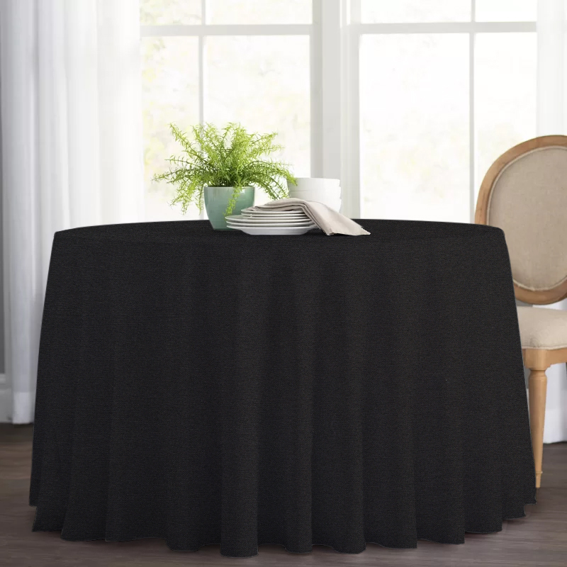 

Круглая cкатерть Time Textile Kanzas Blackie Черный TT130363 Ø140 см