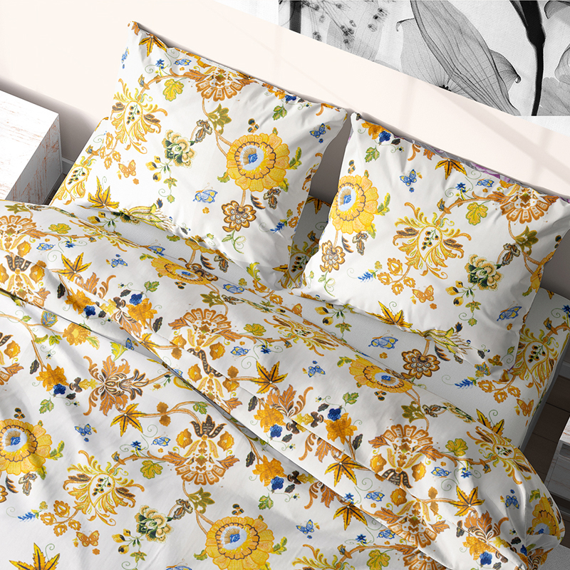 

Комплект постельного белья Time Textile Солнечный день полуторный Желтый TT170440-p 50х70