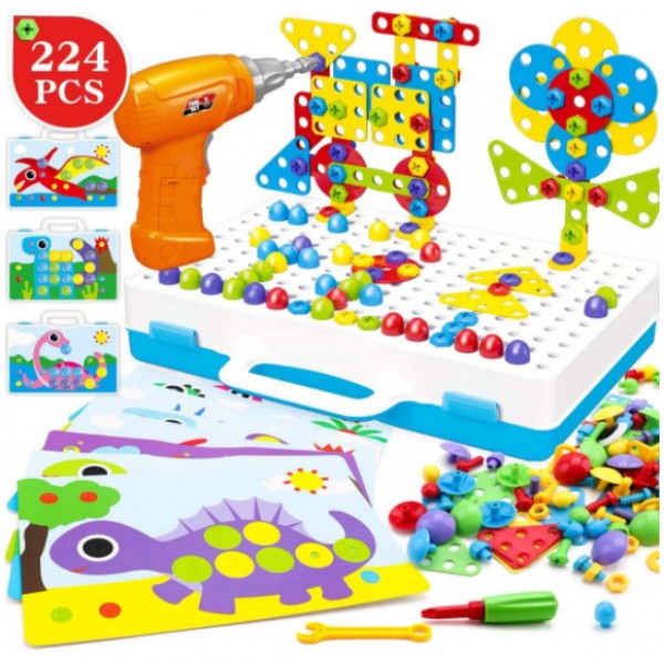 

Развивающий конструктор на 224 детали Tu Le Hui "Puzzle Peg" чемодан TLH-29