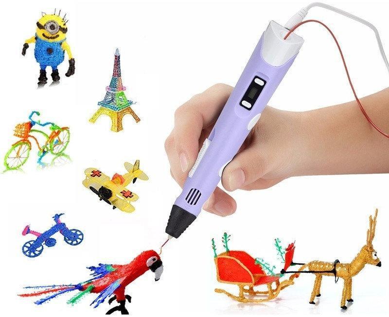 

3D ручка c LCD дисплеем Pen 2 3Д принтер для рисования ФИОЛЕТОВАЯ