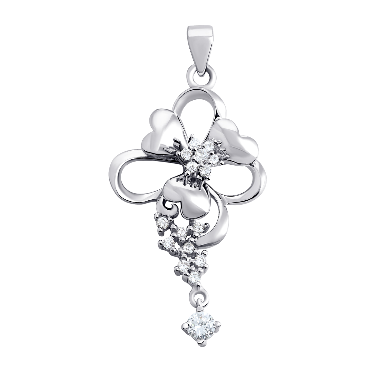 

Серебряная подвеска с фианитами 1PE45292