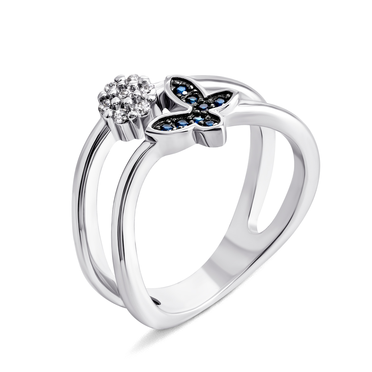 

Серебряное кольцо с фианитами 18 размер PRS2599-BCZ