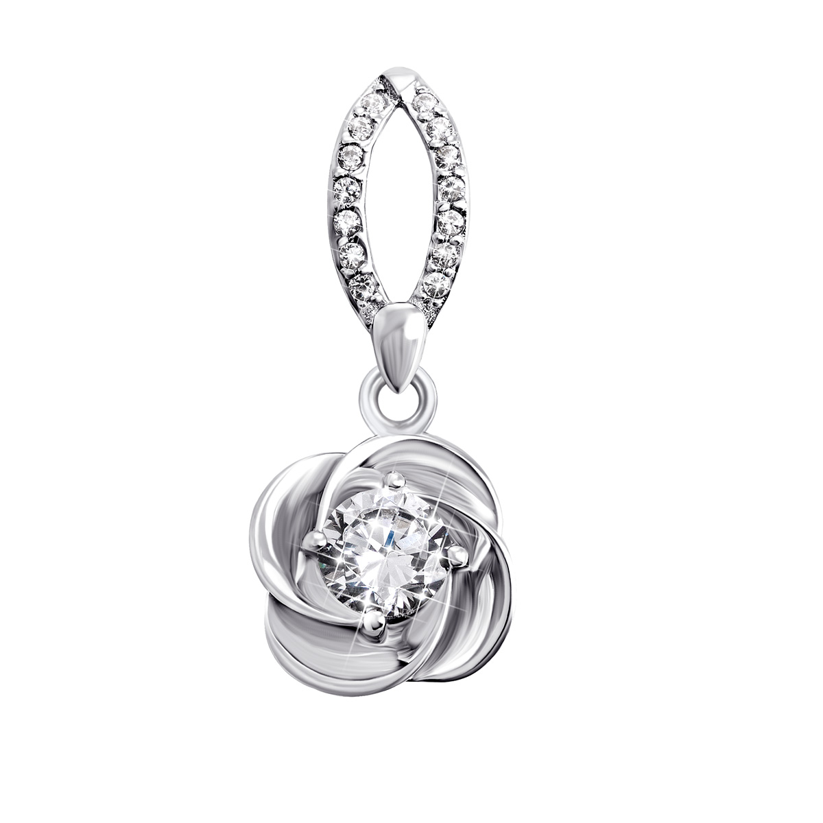

Серебряная подвеска с фианитами 1PE44413
