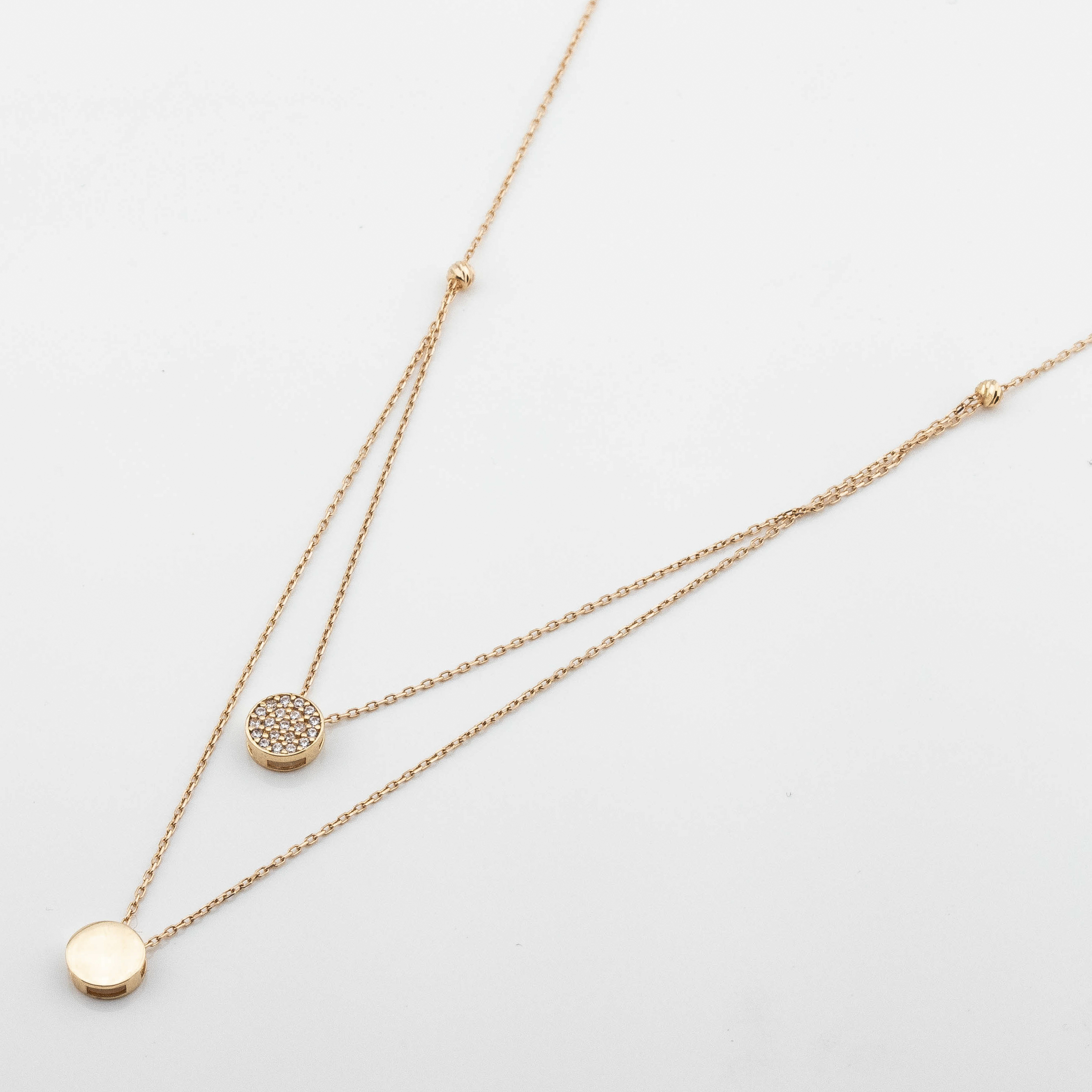 

Двойное колье из красного золота ko14559-2 Диамант, 45 размер