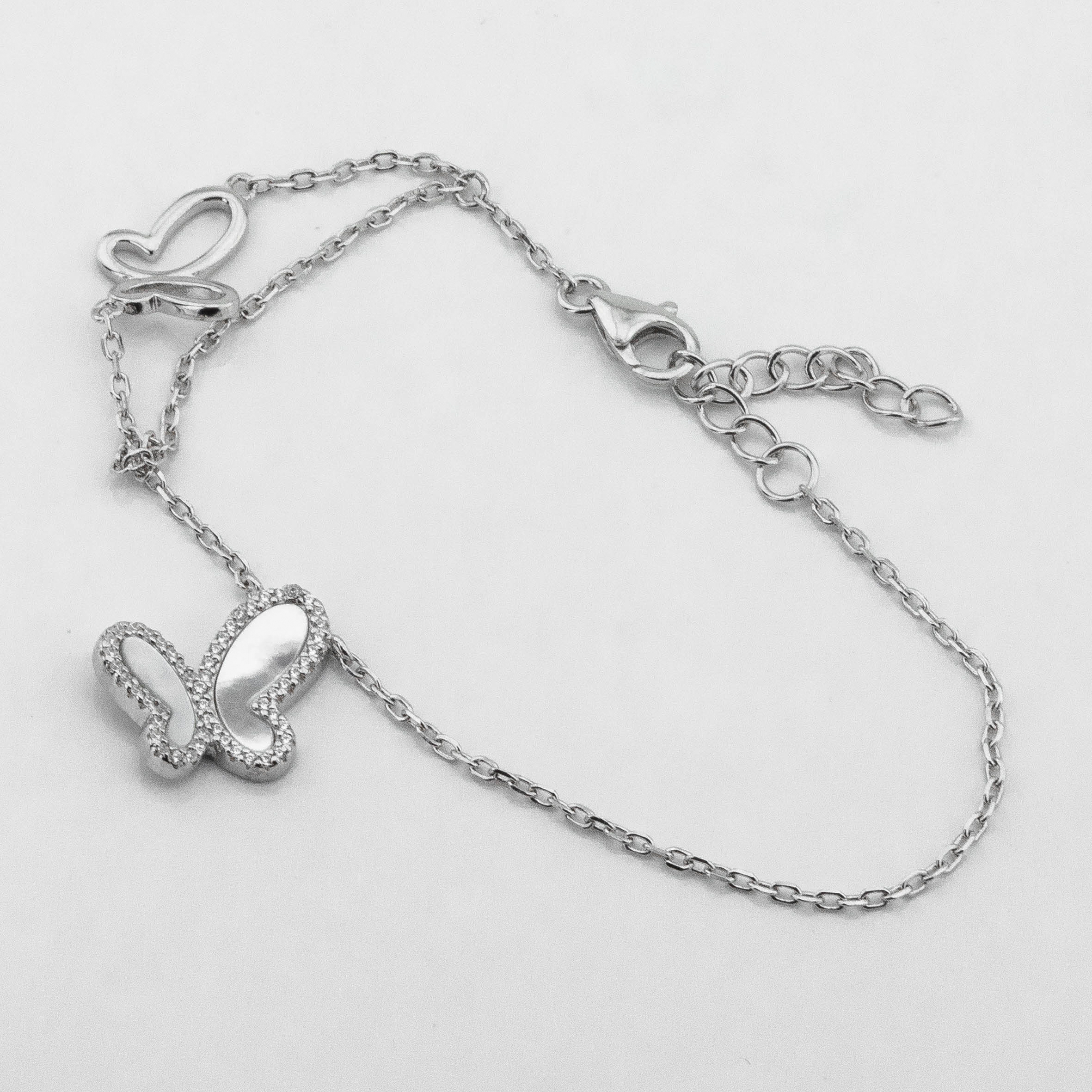 

Серебряный браслет с Бабочкой b15880 Диамант
