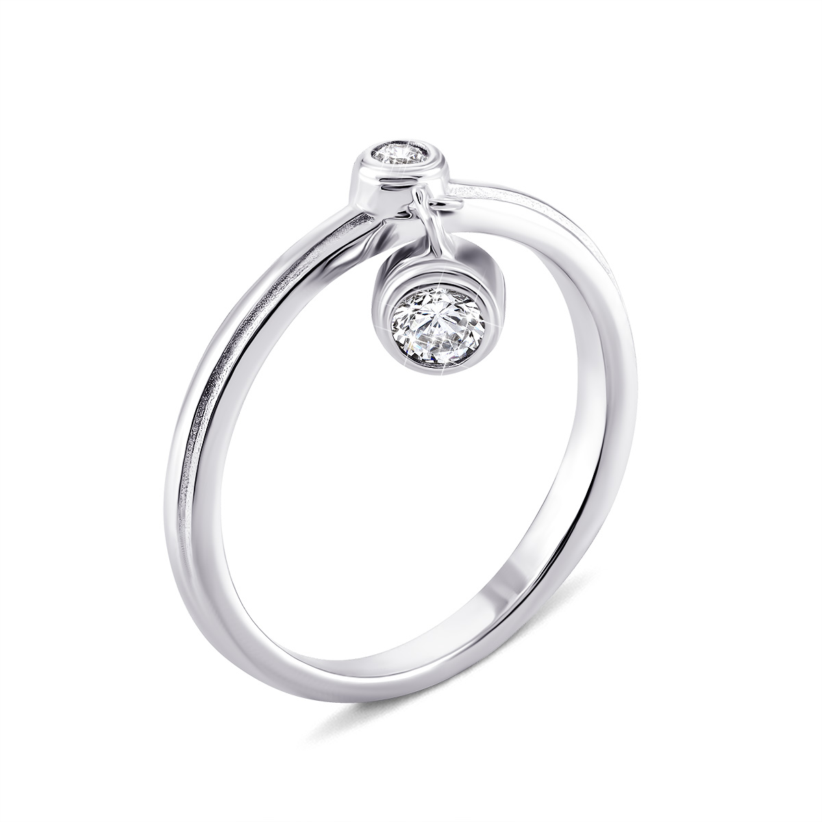 

Серебряное кольцо с фианитами 17.5 размер PSS1057R