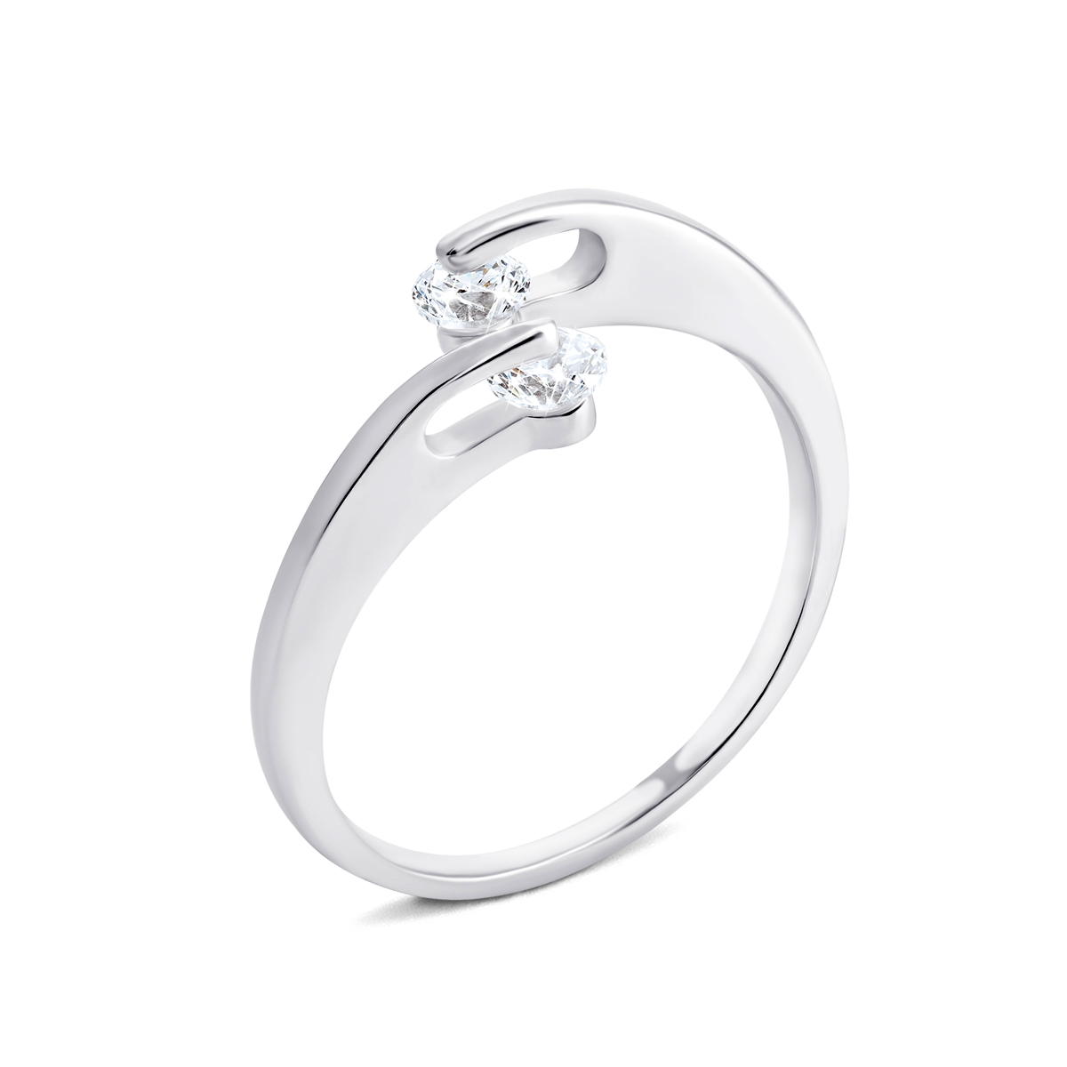 

Серебряное кольцо с фианитами TR0789