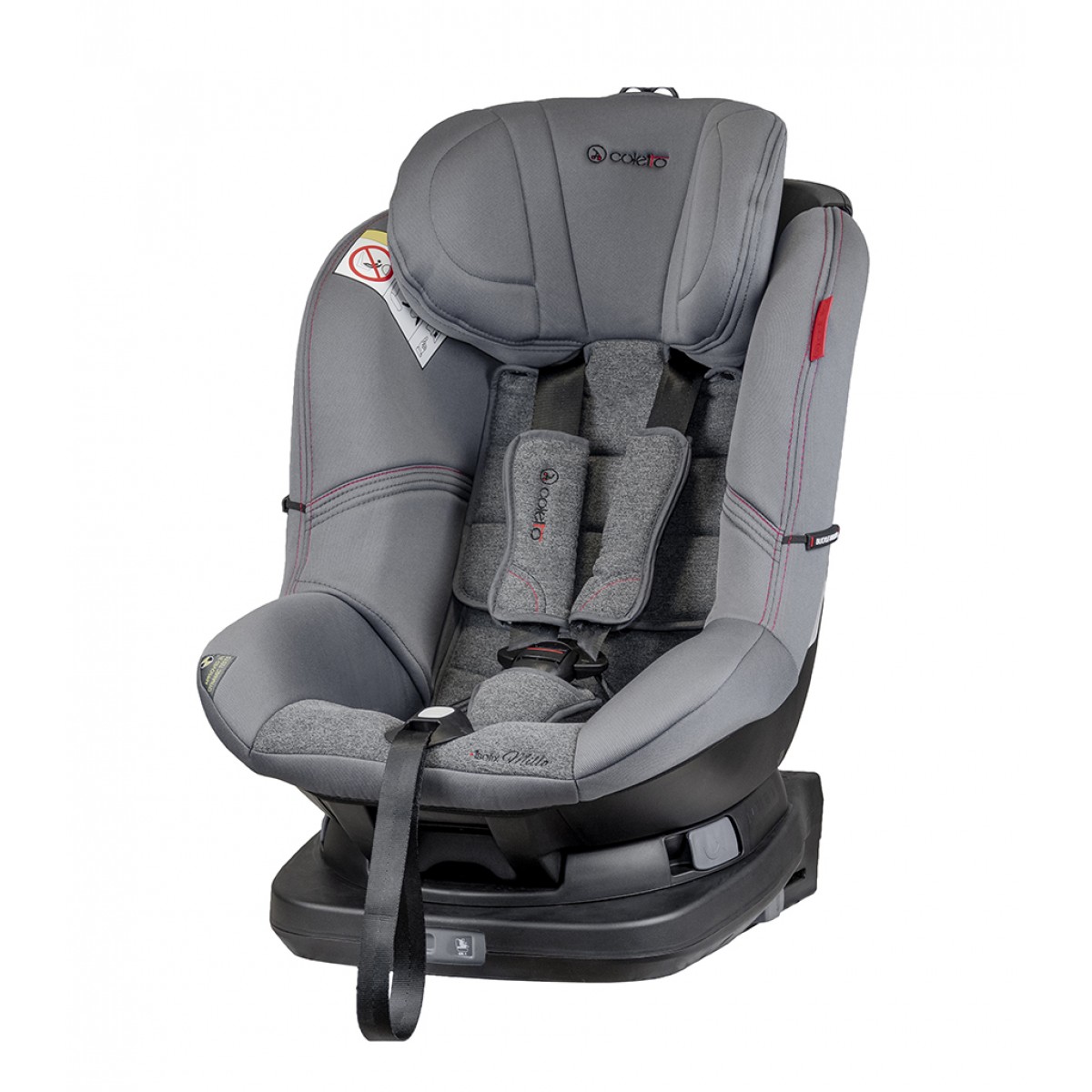 

Автокресло Coletto Millo группа 0+/1 (0-18 кг) с системой Isofix и поворотом на 360° + ремень Top Therher Серый