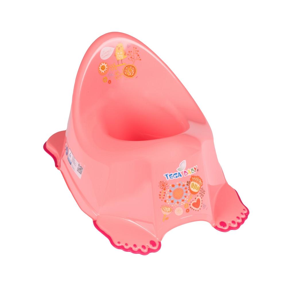 

Горшок пластиковый детский Tega Folk FL-001 без музыки, розовый