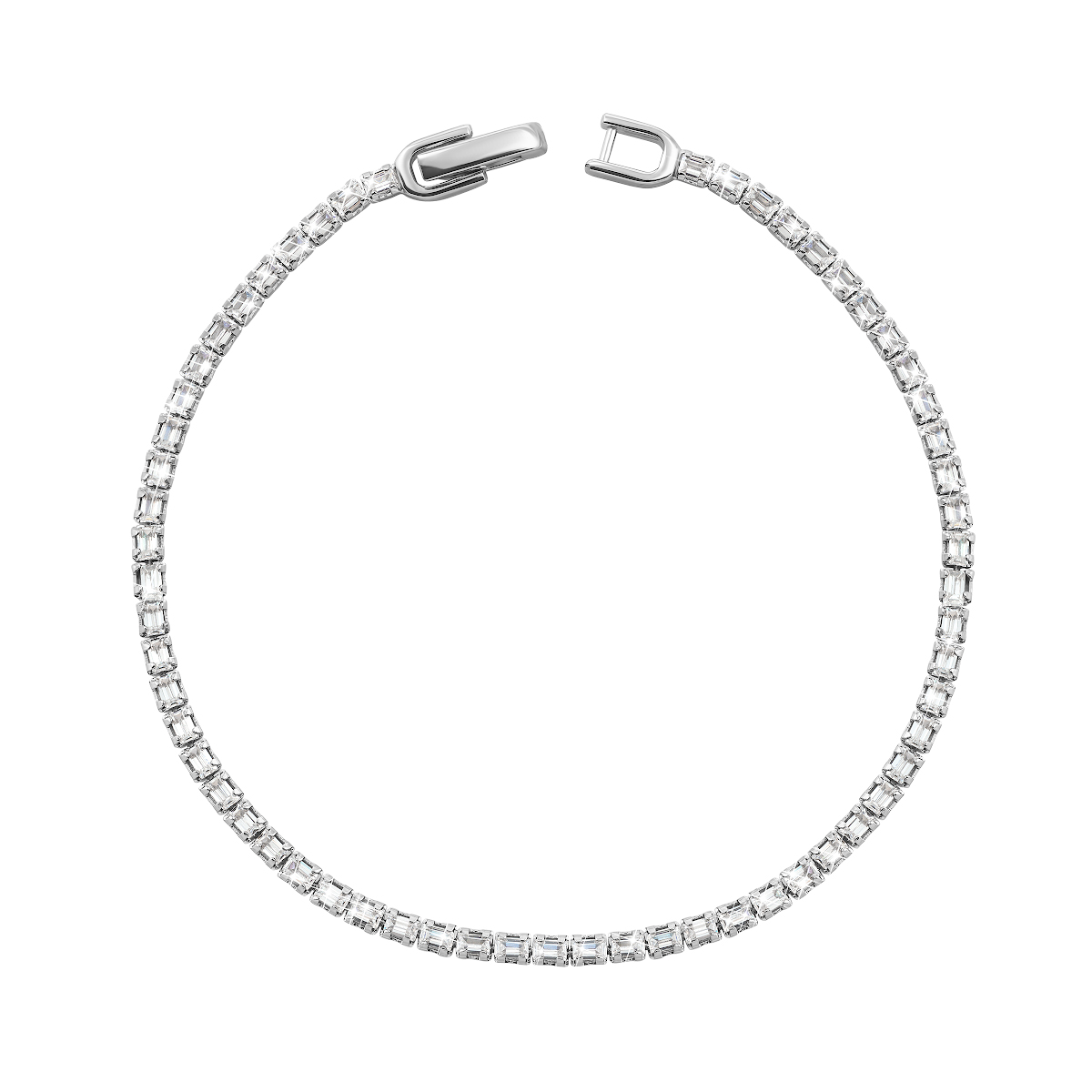 

Серебряный браслет с фианитами 19.5 размер LB1406