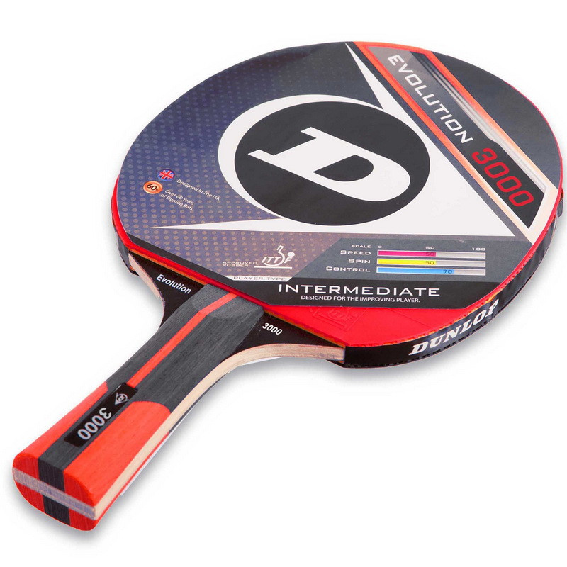 

Ракетка для настольного тенниса DUNLOP EVOLUTION 3000 MT-679197 Profi WRB