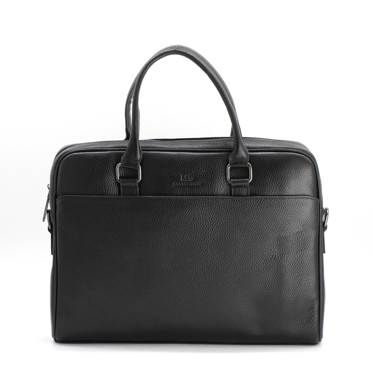 

Мужская кожаная сумка формата А4, черный MD 66251 black