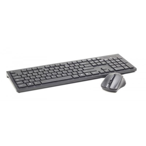 

Комплект беспроводной (клавиатура, мышь) Gembird KBS-WCH-01-RU Black USB