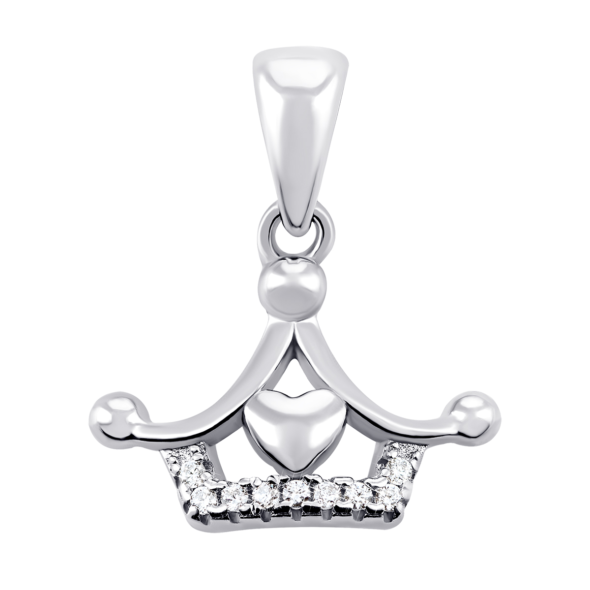 

Серебряная подвеска Корона с фианитами TP075907