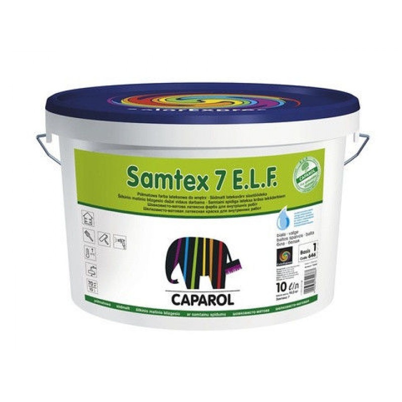 

Интерьерная краска Caparol SAMTEX 7 E.L.F 10л (Польша) Белая