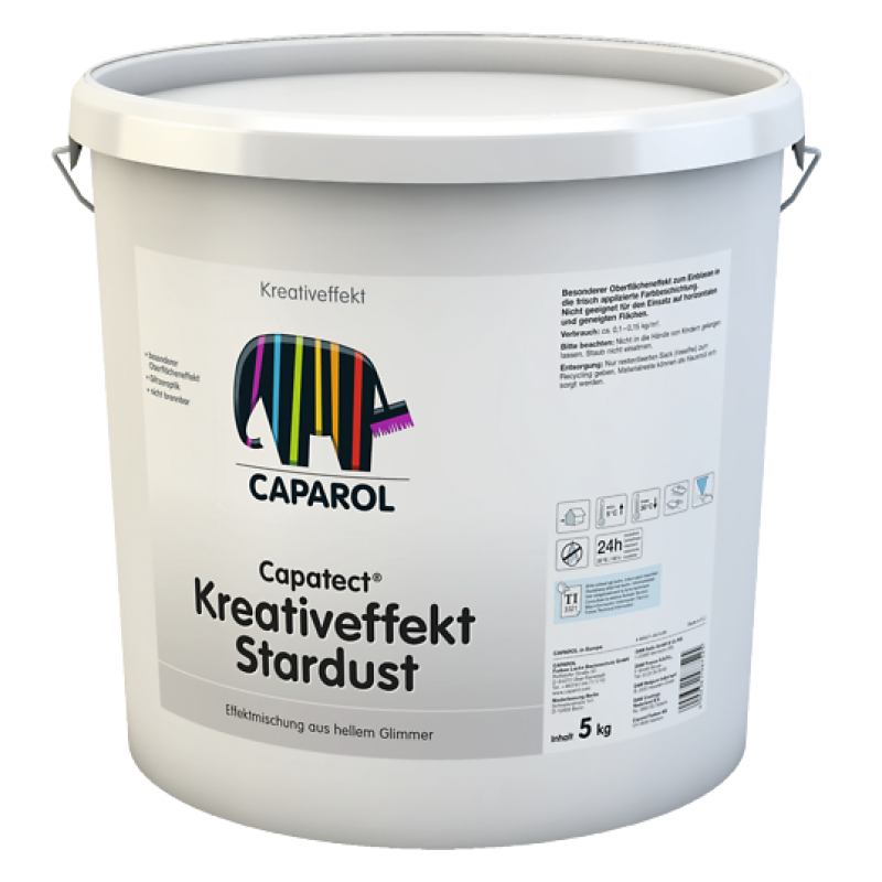 

Декоративная штукатурка Caparol Capatect Kreativeffekt Stardust 5кг Белая