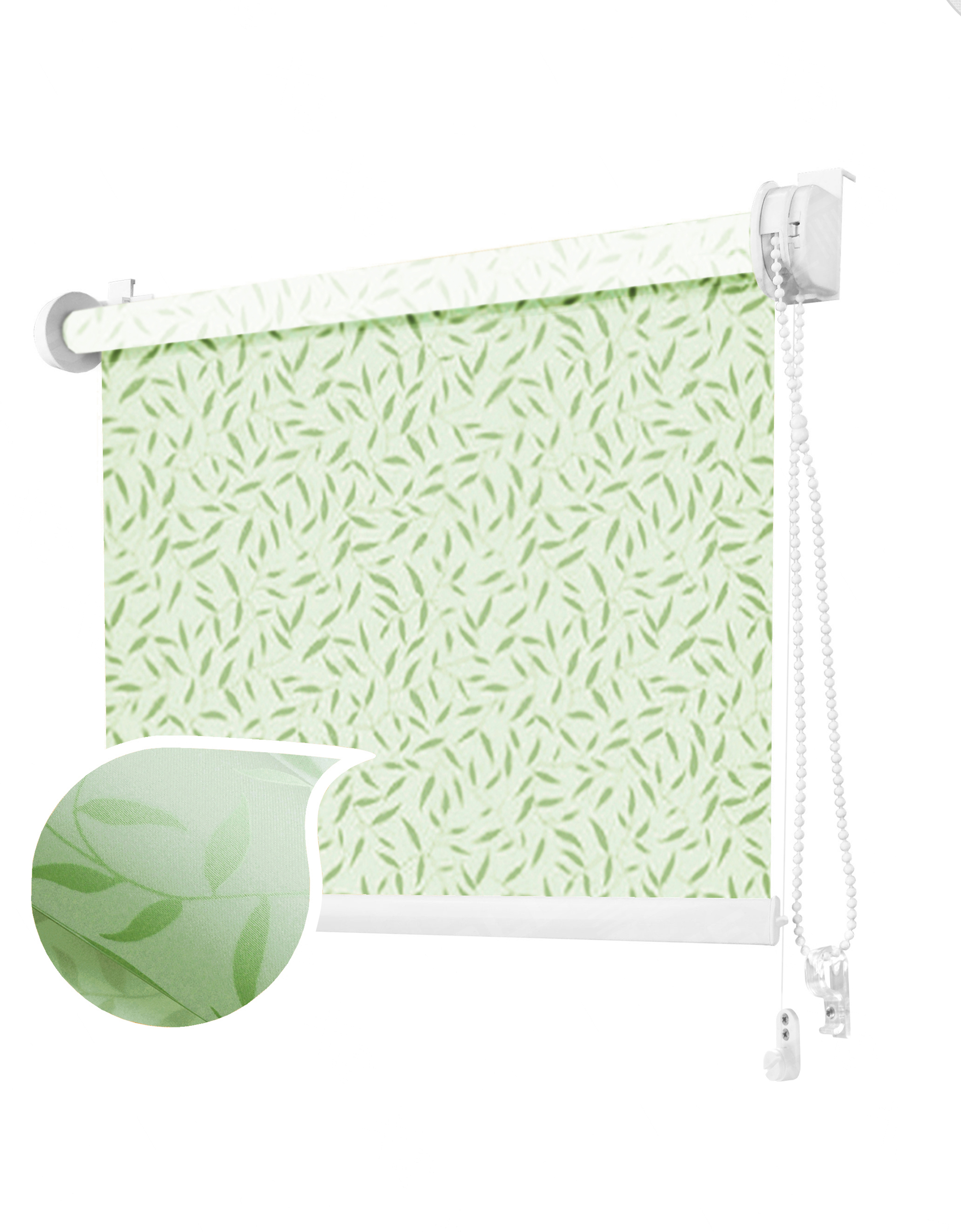 

Ролета тканевая ROLLOTEX Batik Mini 96х150 см Green
