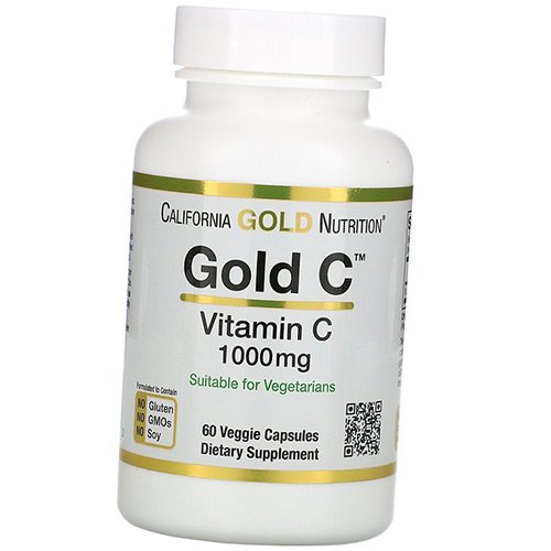

Витамин С, Аскорбиновая кислота, Gold C Vitamin C 1000, California Gold Nutrition 60вегкапс (36427005)