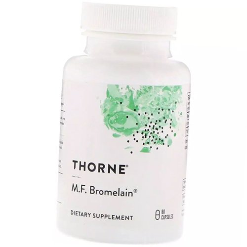 

Бромелайн, M.F. Bromelain, Thorne Research 60капс (69357012)