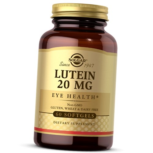 

Лютеин, Lutein 20, Solgar 60гелкапс (72313026)