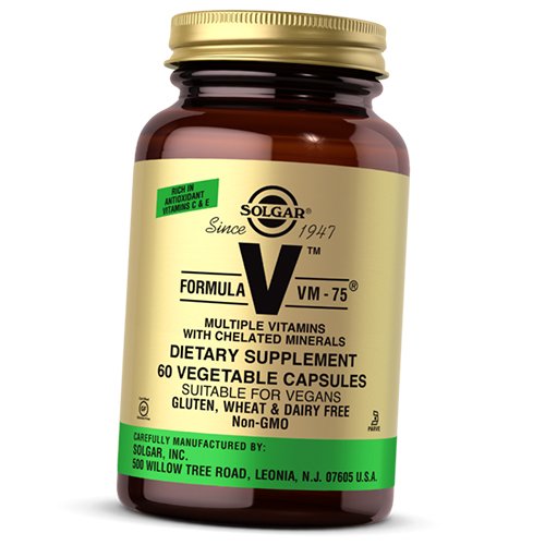 

Мультивитамины, Formula VM-75, Solgar 60вегкапс (36313149)