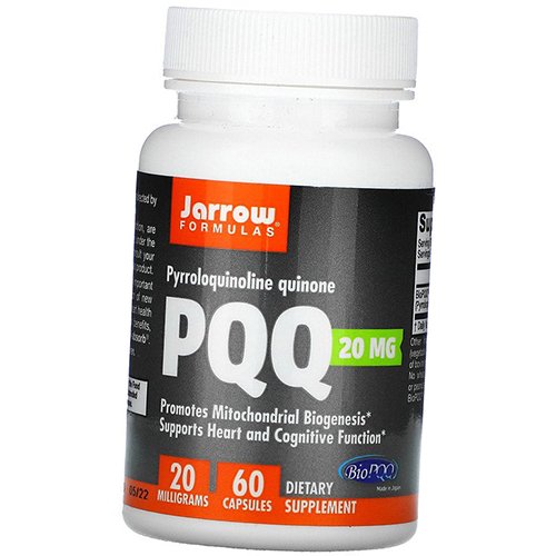 

Пирролохинолинхинон, PQQ 20, Jarrow Formulas 60капс (70345004)