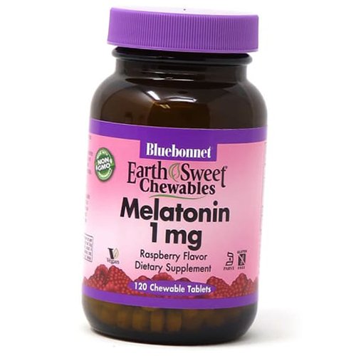 

Мелатонин, Melatonin 1, Bluebonnet Nutrition 120таб Малина (72393003)