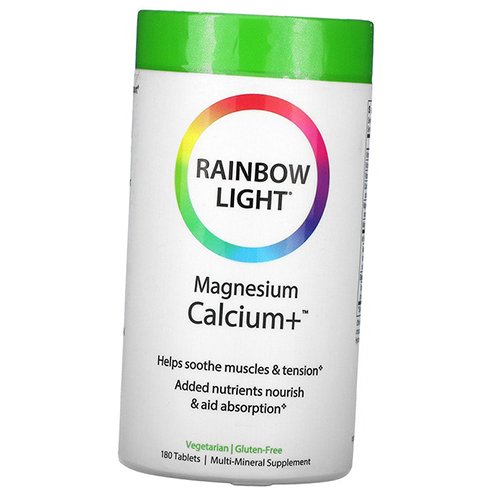 

Витамины для снятия мышечного напряжения, Magnesium Calcium +, Rainbow Light 180таб (36316036)