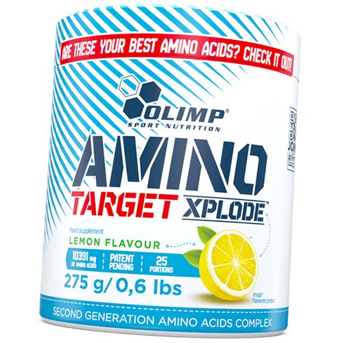 

Аминокислоты из говядины, Amino Target Xplode, Olimp Nutrition 275г Лимон (27283022)