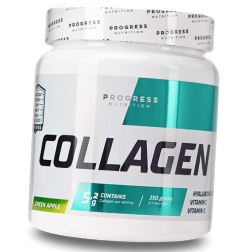 

Коллаген и Гиалуроновая кислота, Collagen, Progress Nutrition 250г Зеленое яблоко (68461001)